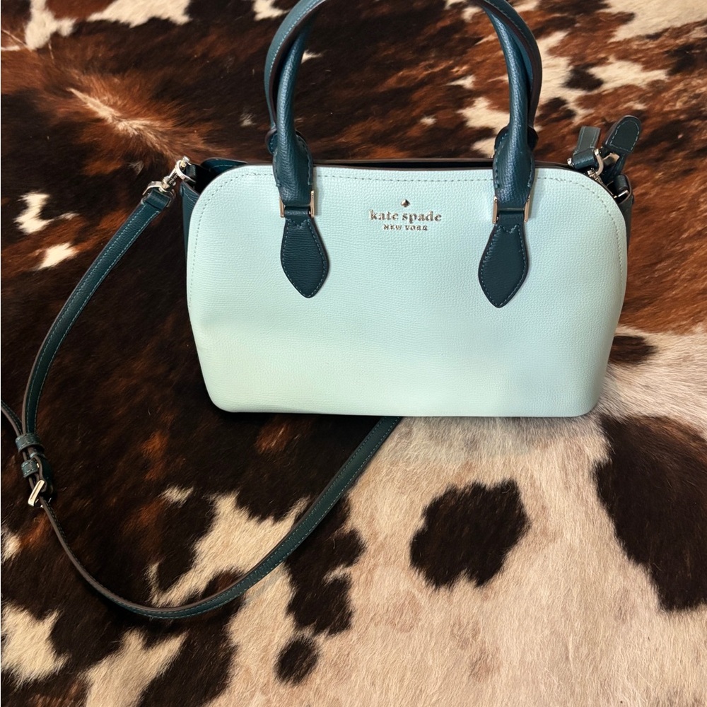 kate spade Mint and Teal Leather Satchel